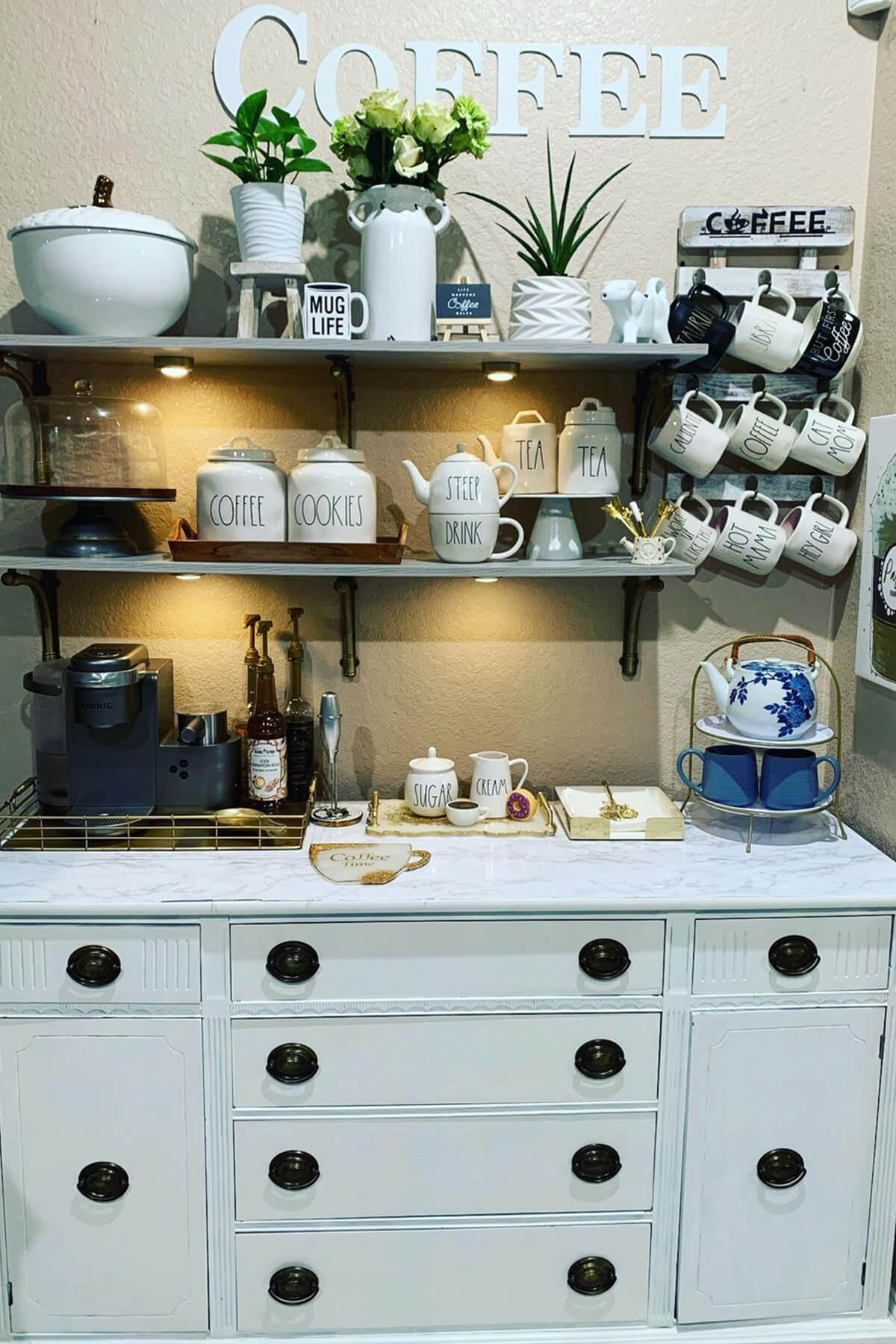 Coffee Bar with Storage