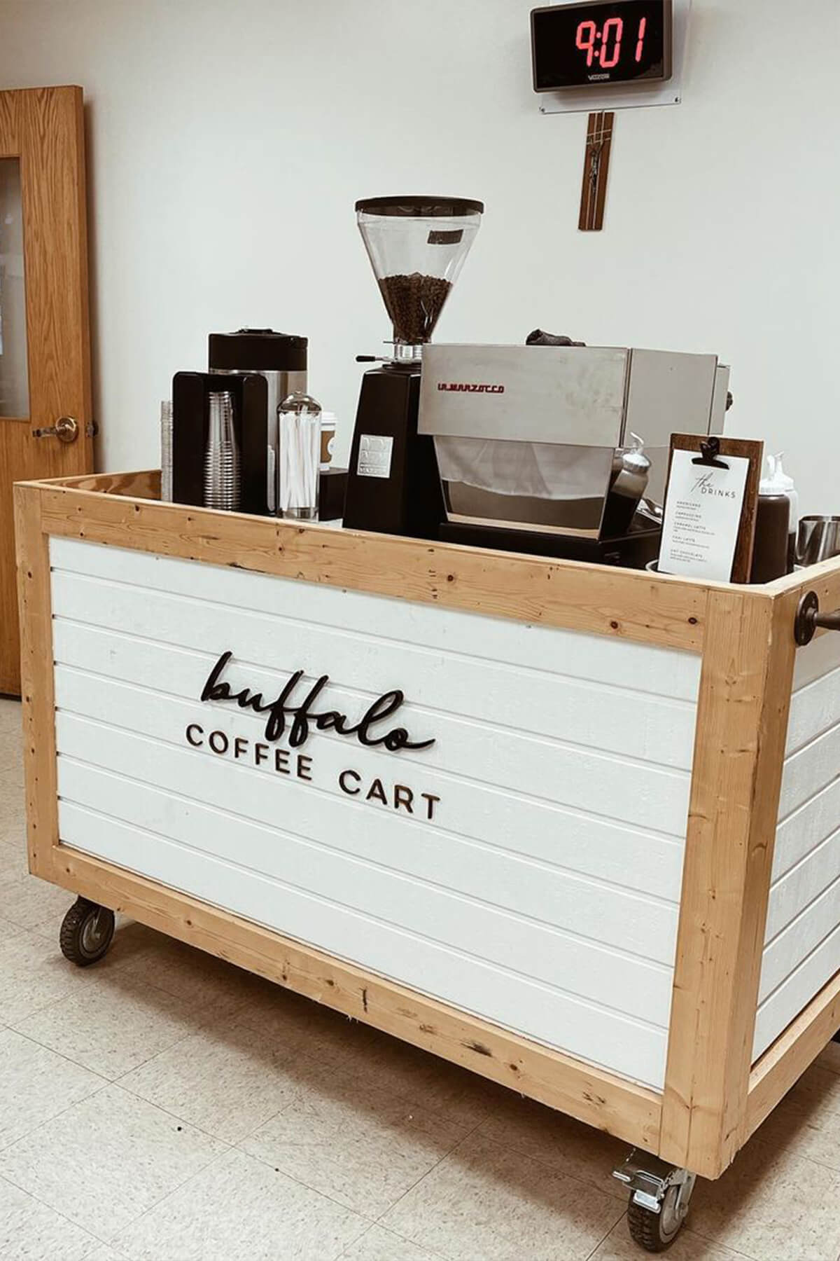 Coffee Cart on Wheels