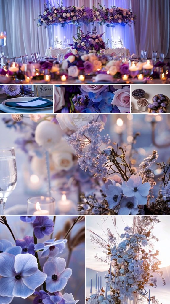 Blue and Purple Collage