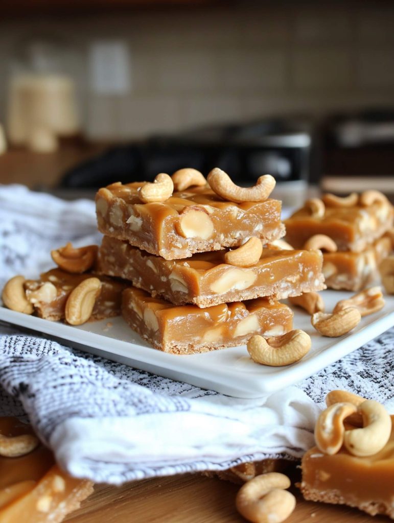 Butterscotch Cashew Bars