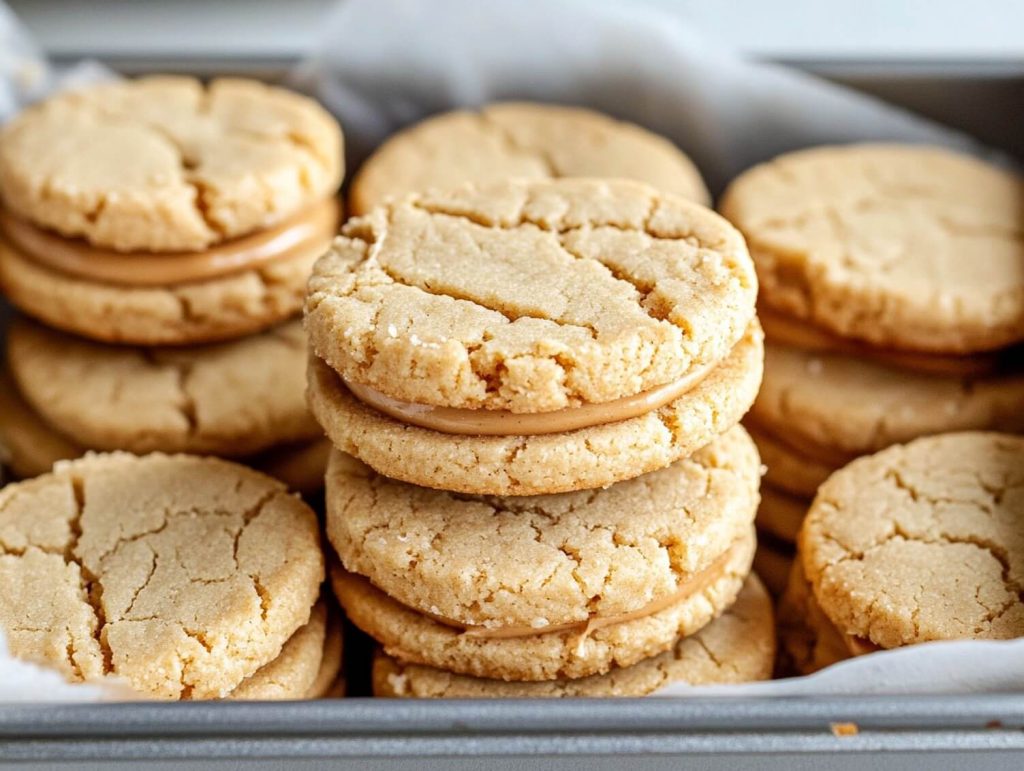 Peanut butter sandwich cookies