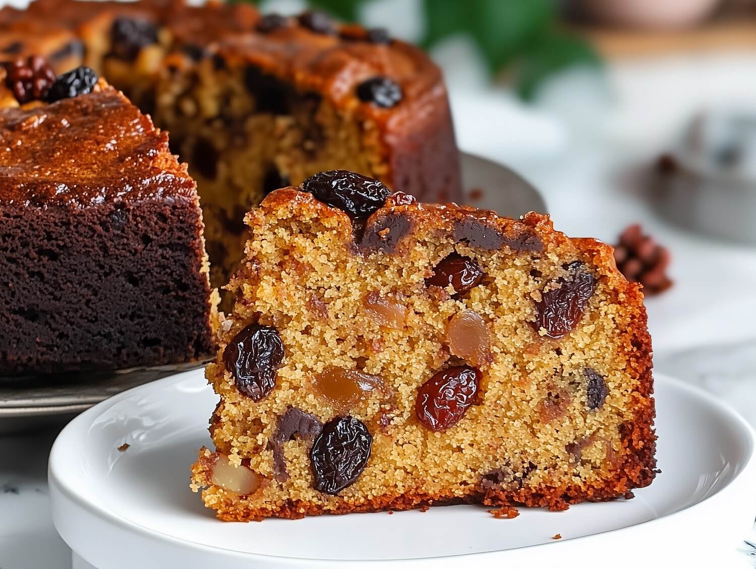 A slice of Plum Cake