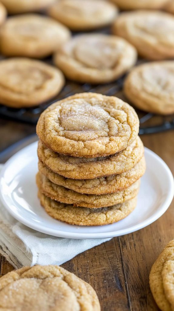 Apple Cider Snickerdoodle Cookies 
