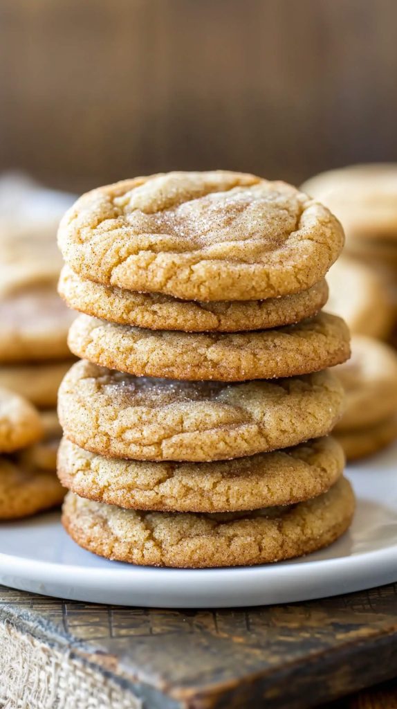 Apple Cider Snickerdoodle Cookies