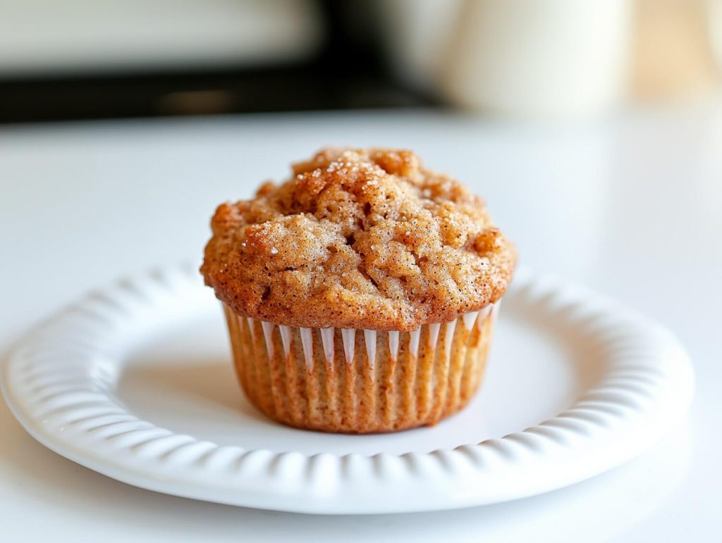 Apple Cinnamon Muffin on a platter