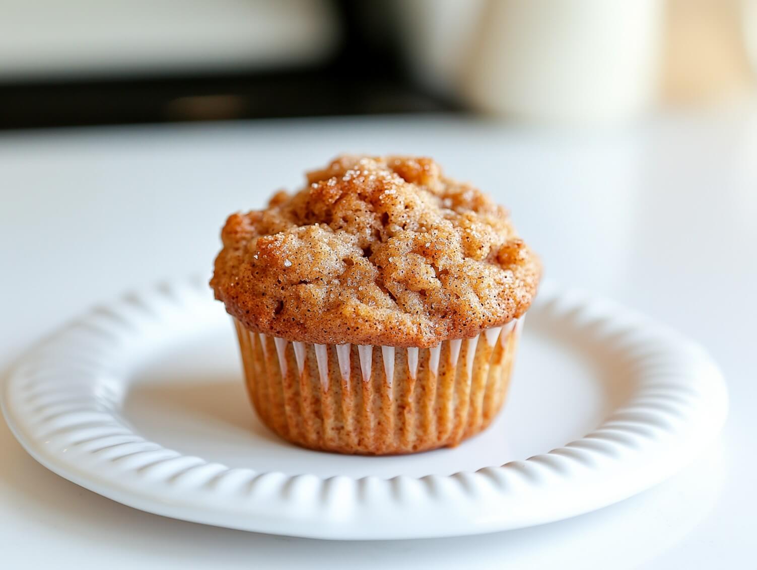Apple Cinnamon Muffin on a platter