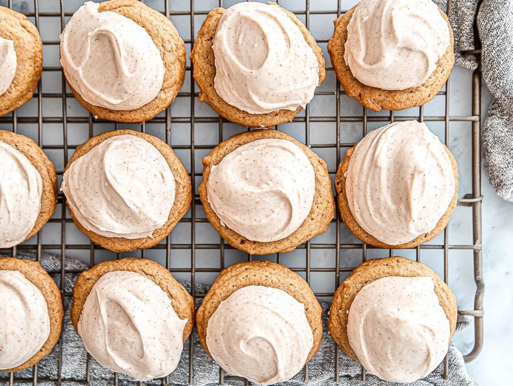 Preparing the Banana Whoopie pies with Cinnamon Cream cheese