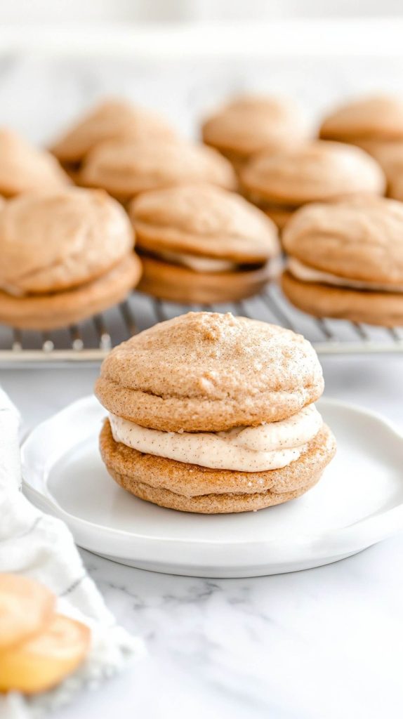 Banana Whoopie pies with Cinnamon Cream cheese
