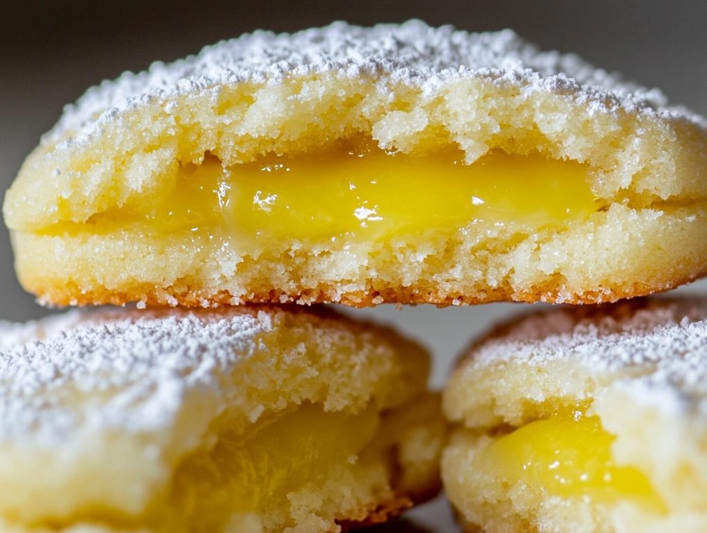 Lemon Curd Crumble Cookies