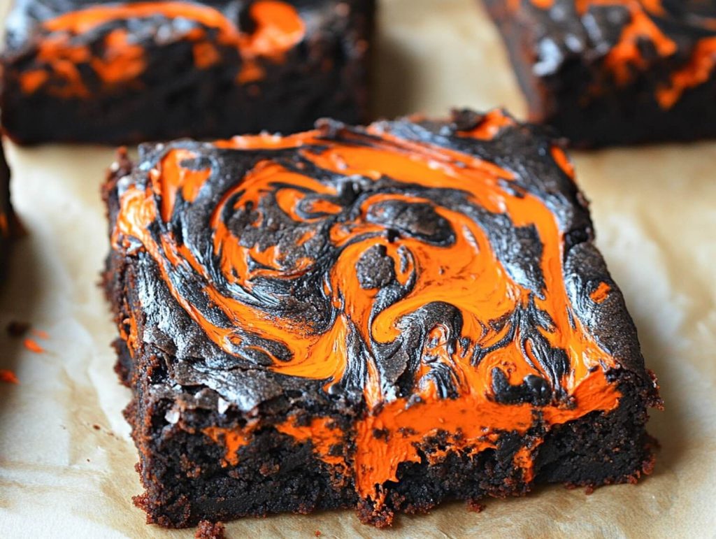 Orange Cream Cheese Swirl Brownies