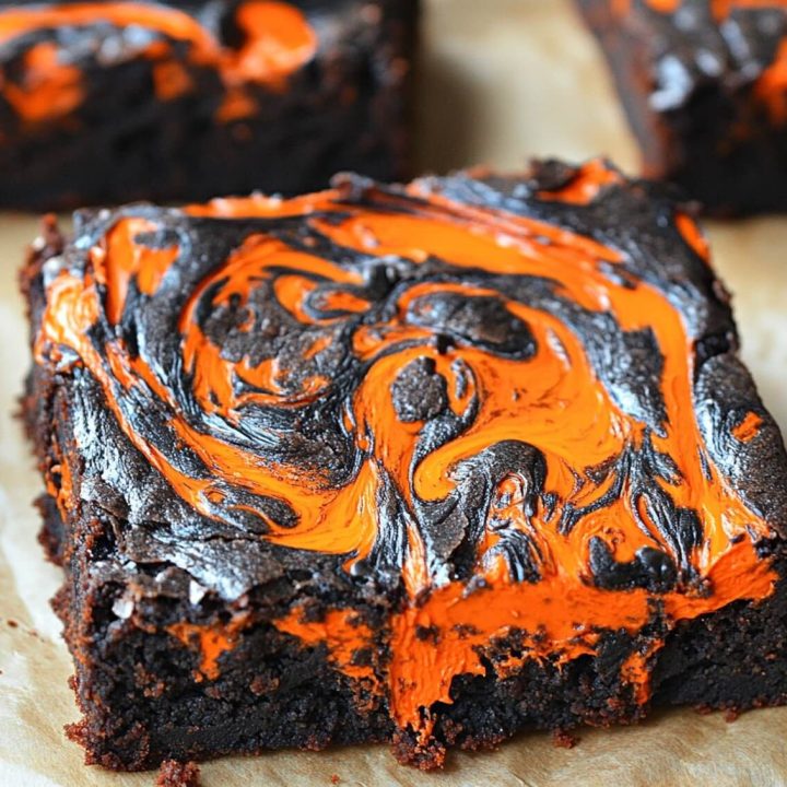 Orange Cream Cheese Swirl Brownies