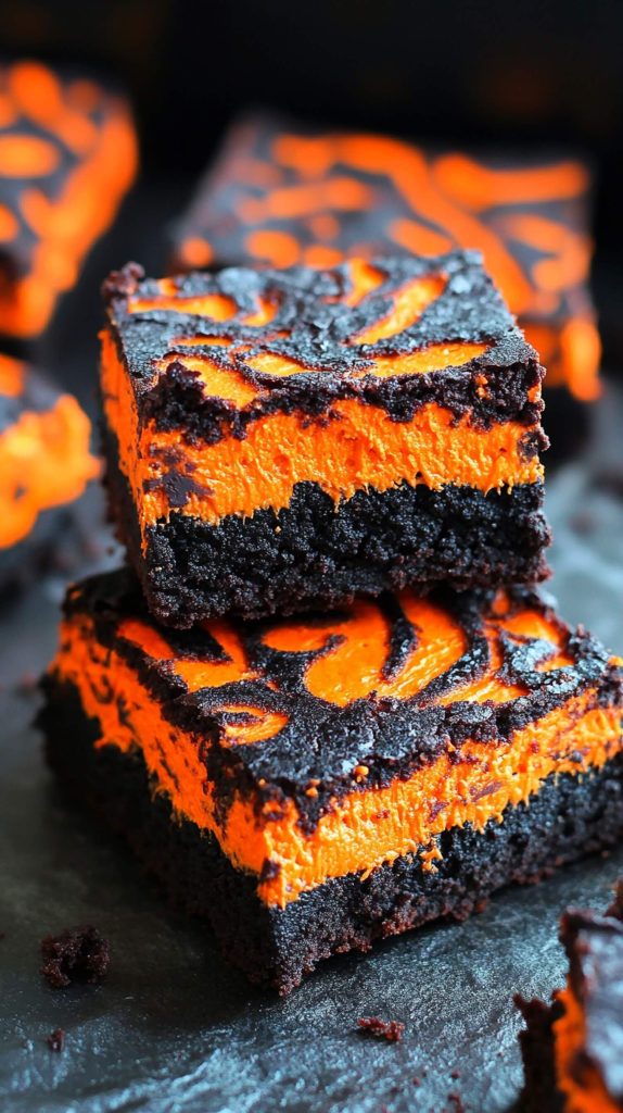 Orange Cream Cheese Swirl Brownies