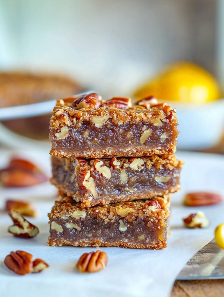 Paleo Pecan Pie Bars