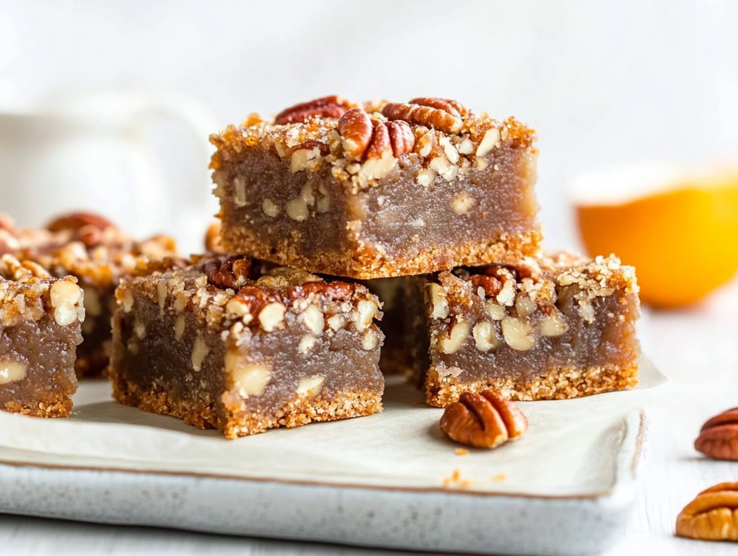 Paleo Pecan Pie Bars