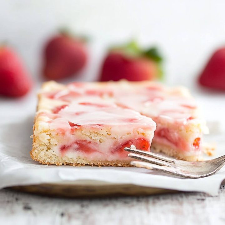 Strawberry Lemon blondies