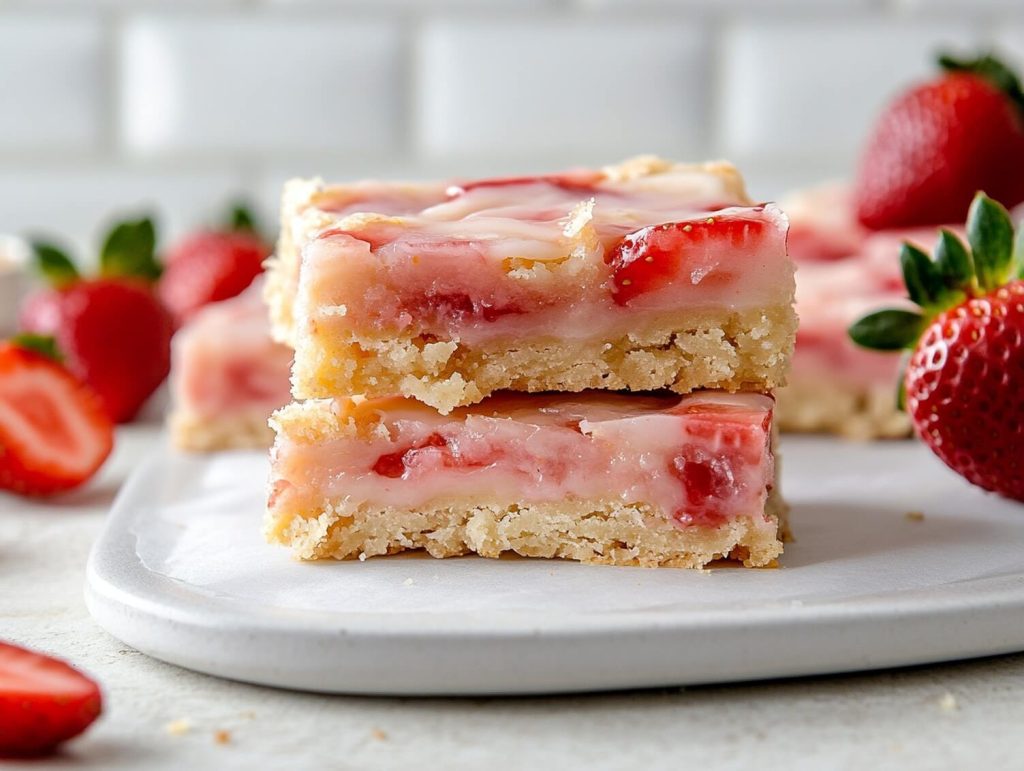 Strawberry Lemon bars