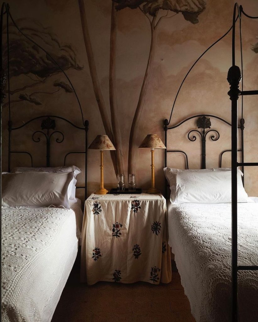 Elegant Twin Guest Bedroom with Vintage Charm