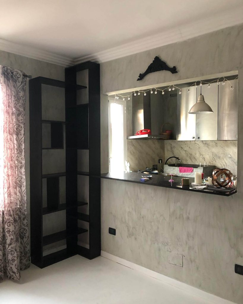 Sleek Elegance: Modern Corner Bookshelf