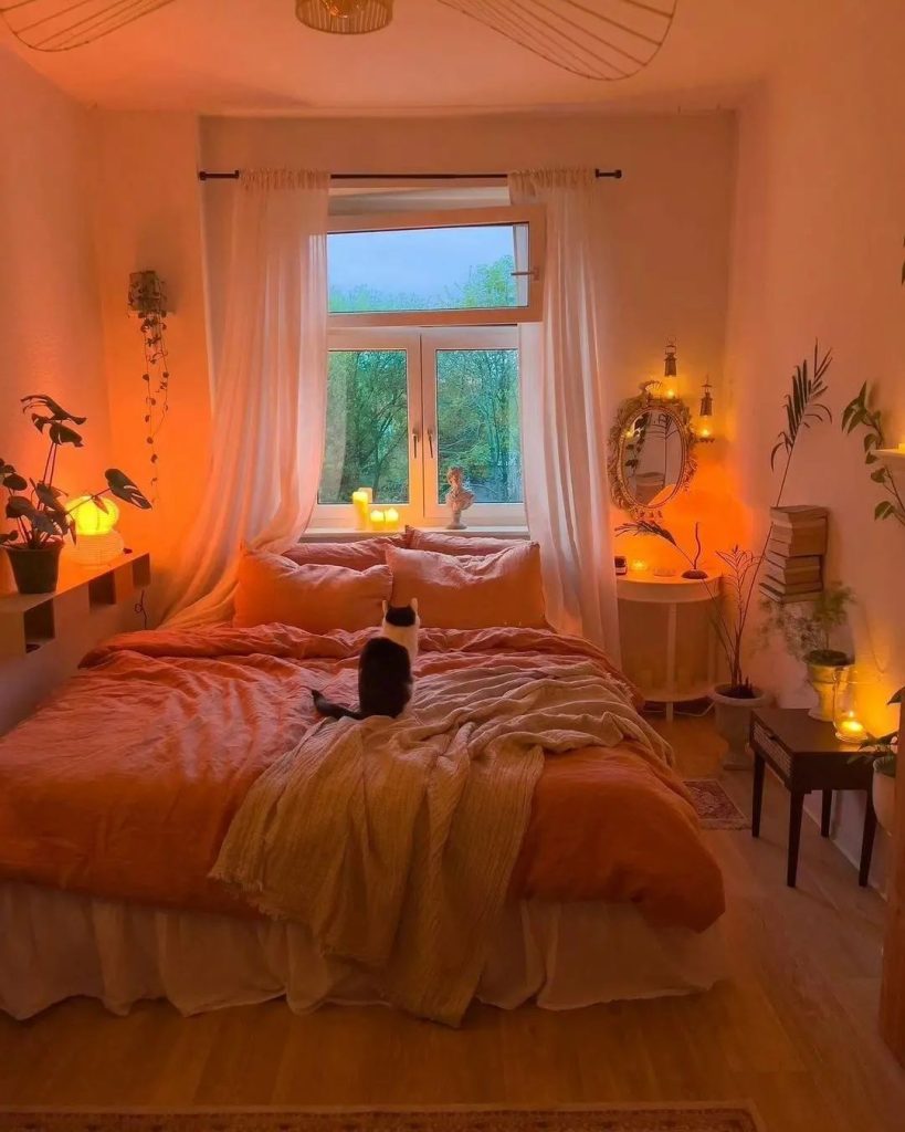 Charming Peach Bedroom 