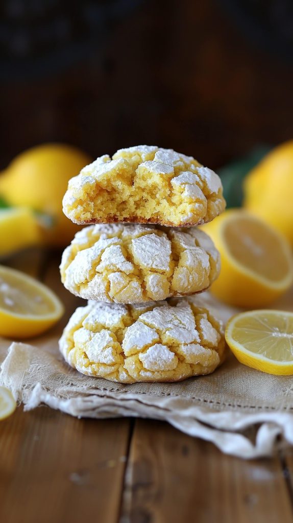 Lemon Crinkle Cookies