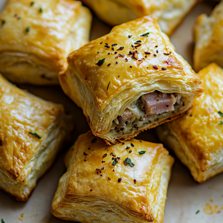 Ham and Cheese Puff Pastry Bites Recipe