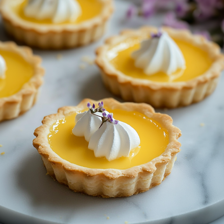 Creamy Lemon Tartlets with Sweet Pastry Crust