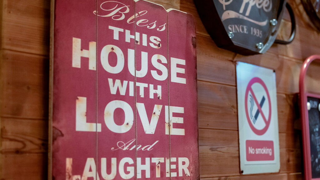 bless this house with love and laughter board