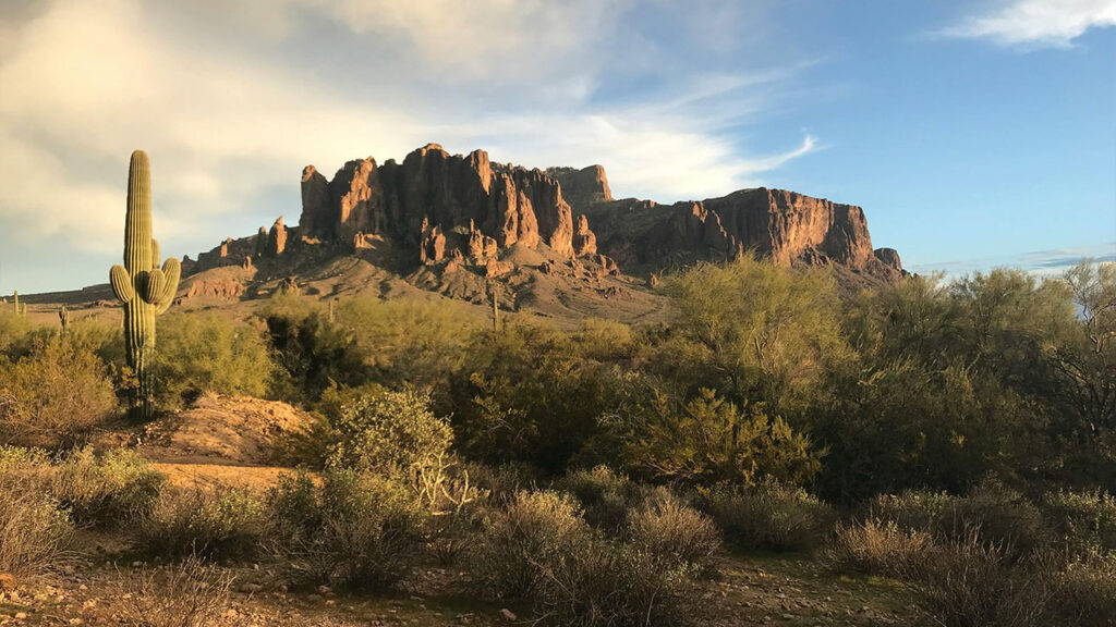 Scenic View of the the Desert