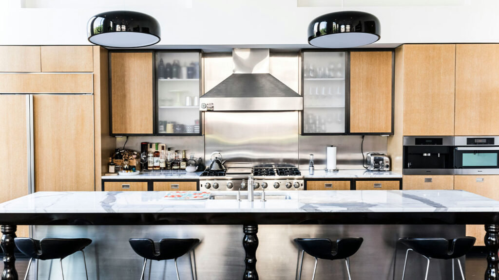 white and black dining table