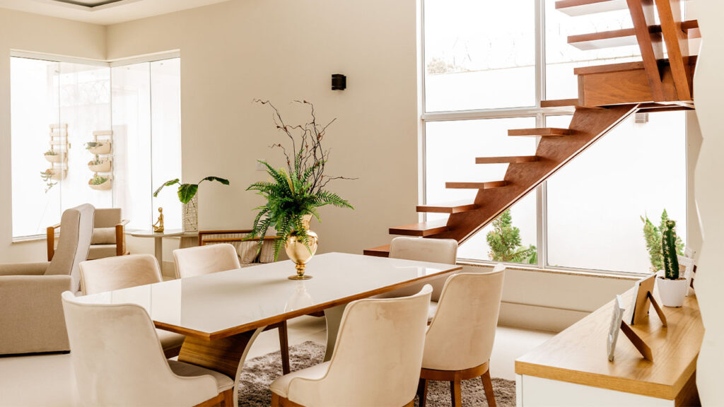 Stylish interior in modern residential house