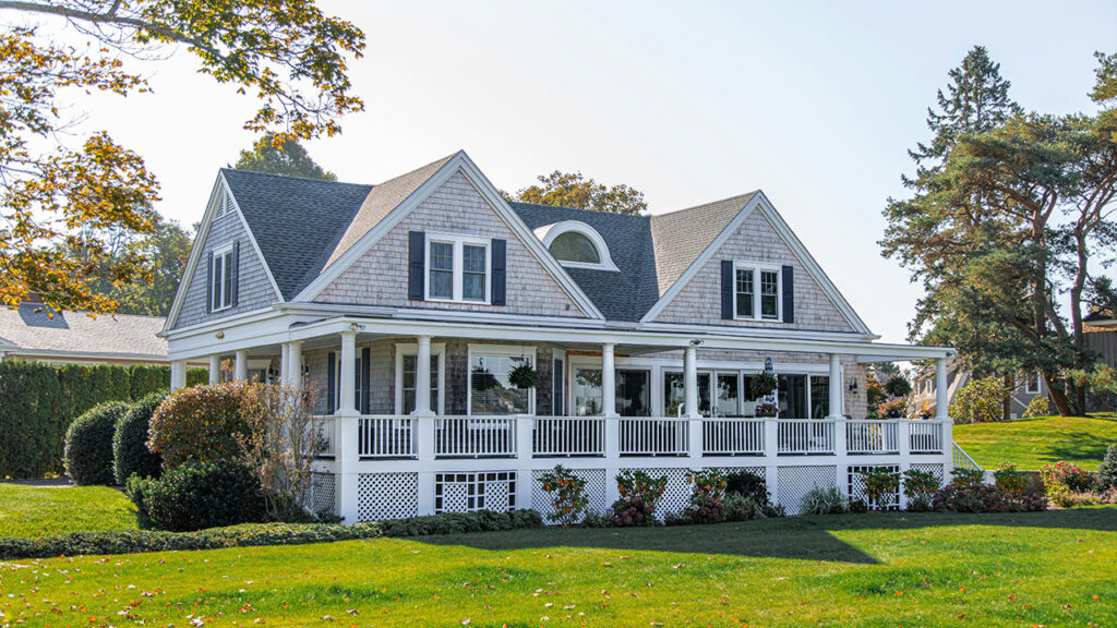 gray wooden house