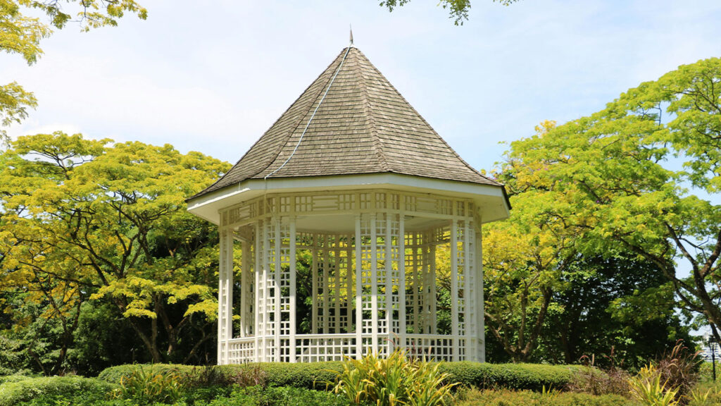 White Wooden Shed in the Middle of the Park during Day Time