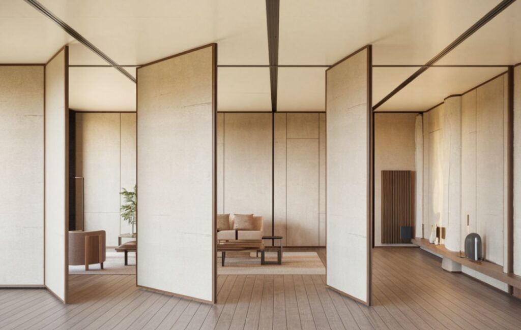 Flexible room partitions