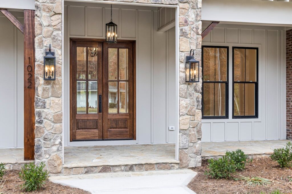 Front door lights