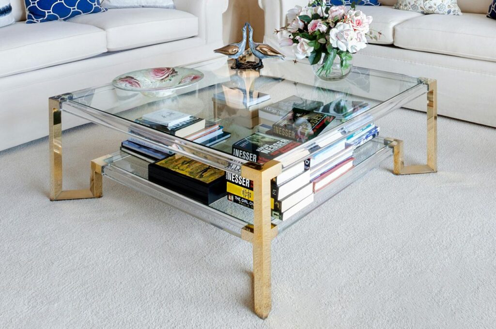 Glossy and Reflective Surfaces in living room