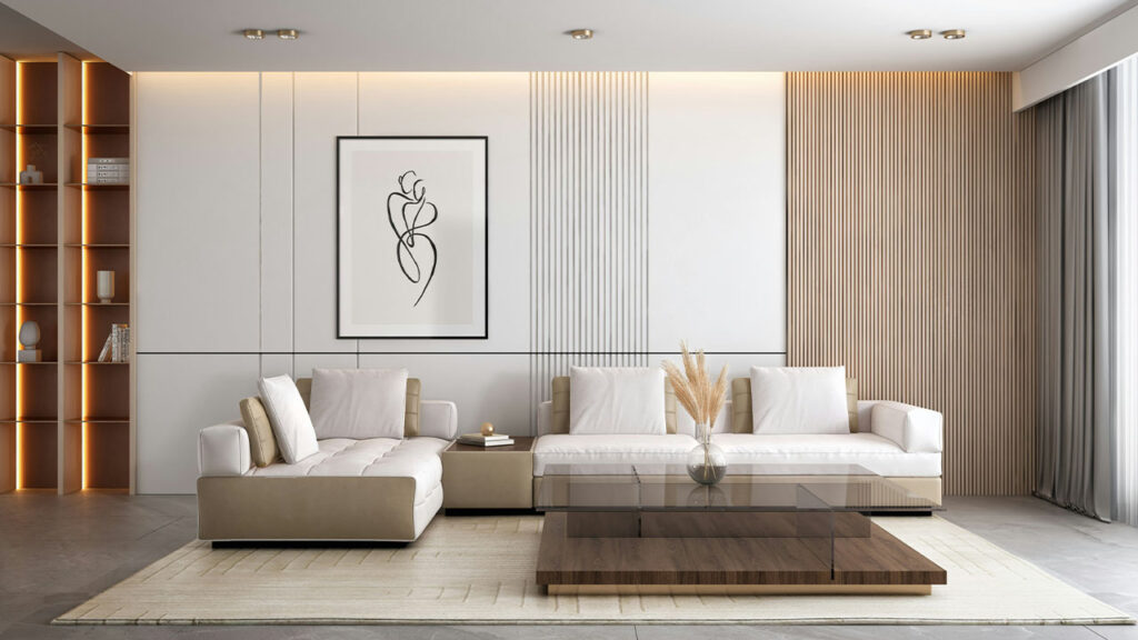 Minimal neutral decor