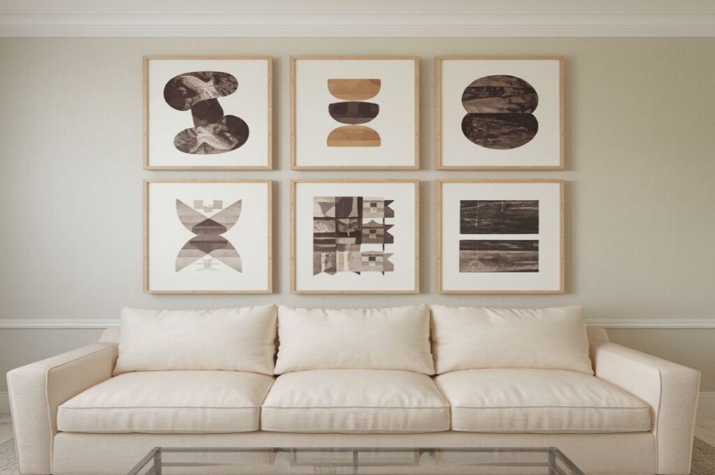 Strategic Art Placement  in living room