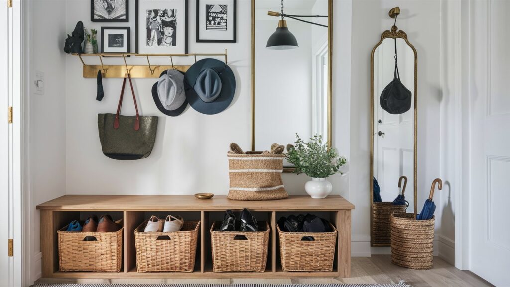 entryway baskets