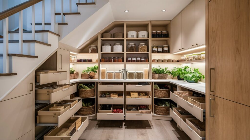 under stairs pantry