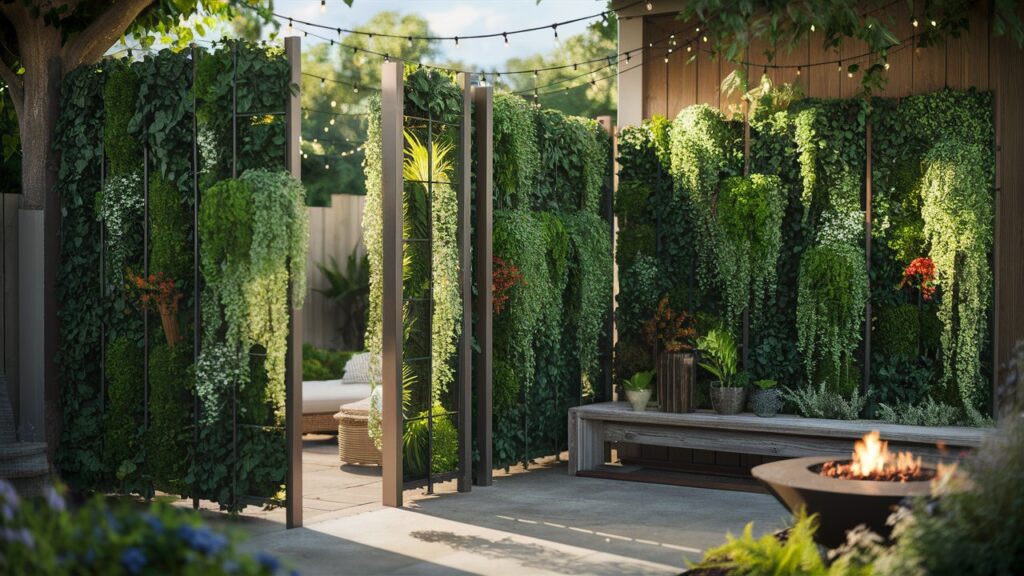 vertical green wall divider