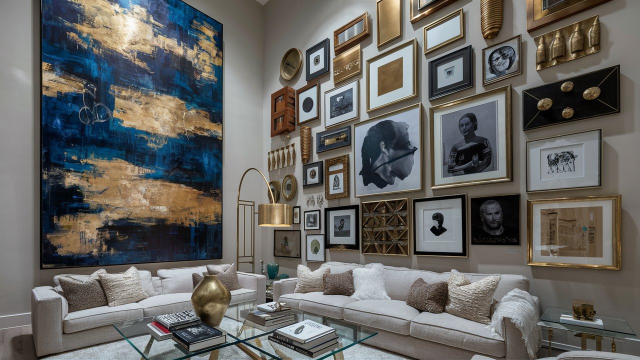 oversized art and gallery walls