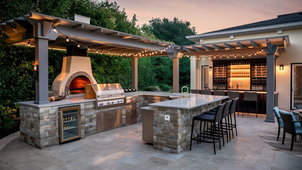 outdoor kitchen