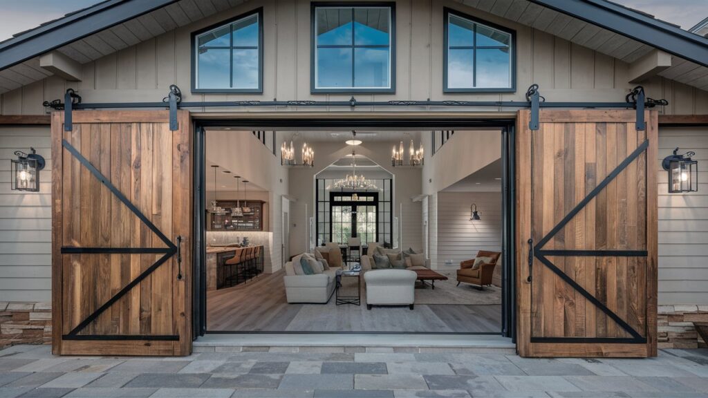 Sliding Barn Doors for Interior and Exterior Spaces
