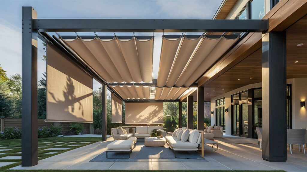 retractable shade outdoor