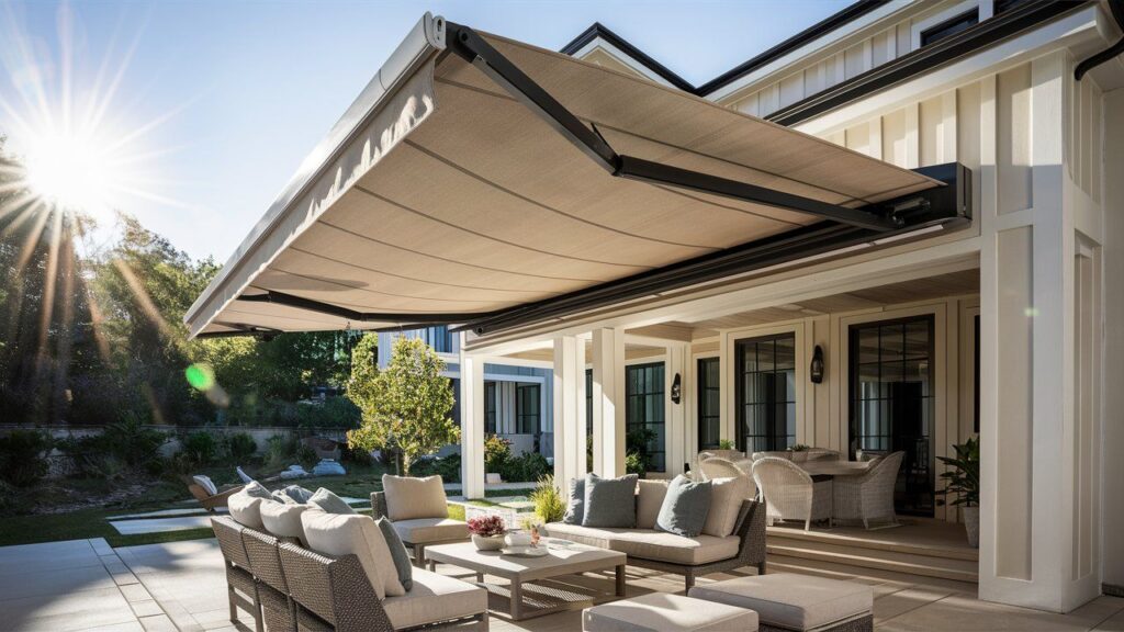 Retractable awning