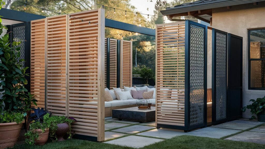 freestanding outdoor screens