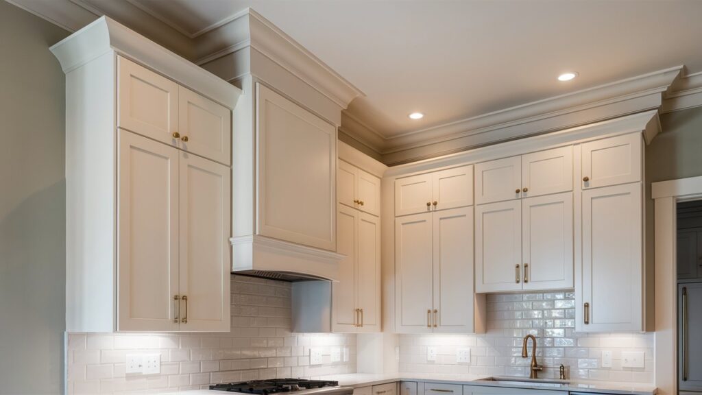 Crown Molding in kitchen