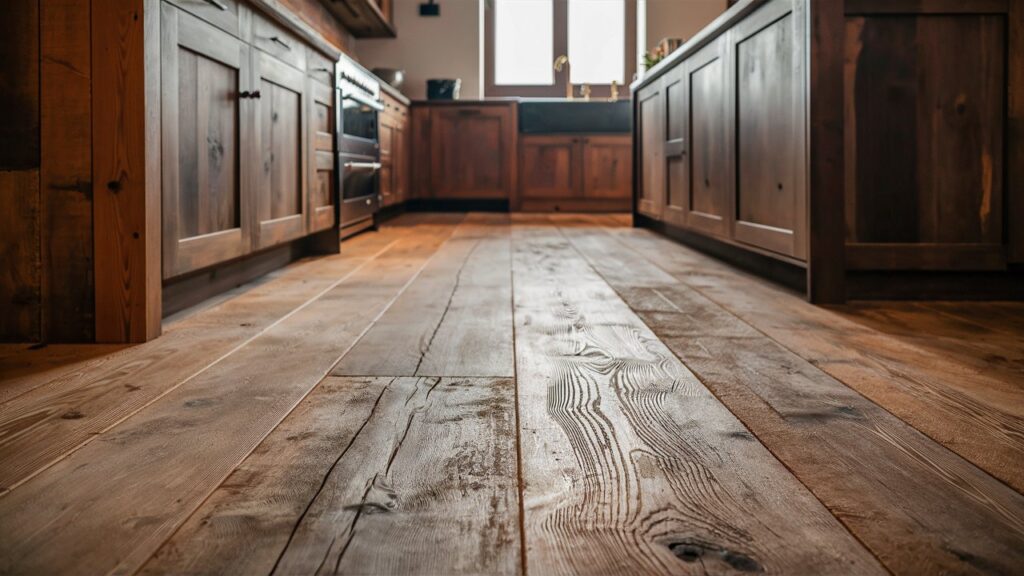 rustic plank flooring