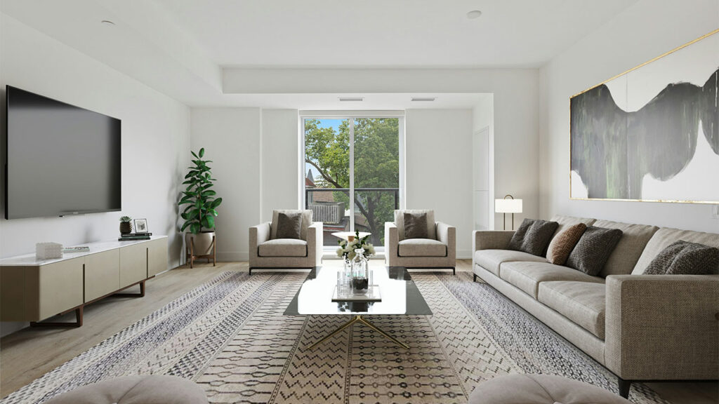 loving room with statement piece