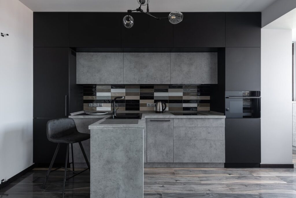 charcoal grey countertops